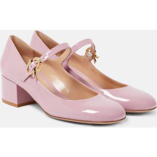Gianvito Rossi Mary Ribbon patent leather pumps - pink - EU 41.5