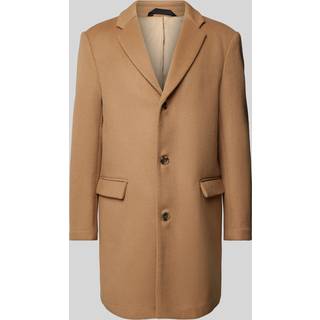 Slim Brushed Wool Coat - Khaki - XXL