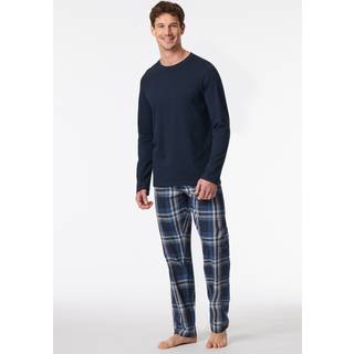 Schiesser Mix and Relax Long Sleeve - Darkblue - X-Large