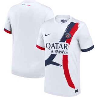 Paris Saint-Germain 2025/26 Stadium Away Nike Dri-FIT Replica-fodboldtrøje til mænd - hvid - L