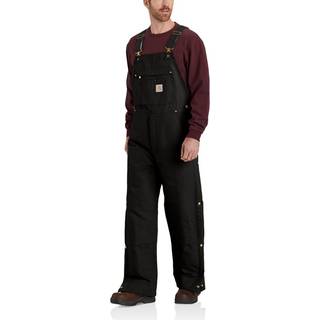 CARHARTT Overalls Firm Duck Insulated BIB Overall Black - L