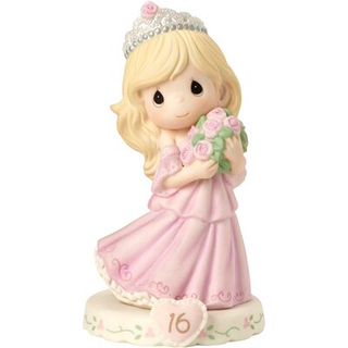 Precious Moments 162015 Growing in Grace 16 Blonde Girl Figurine - Multi Color