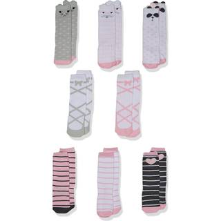 Hudson baby unisex baby bomuld rig kn?h?je sokker lyser?d panda 0-6 m?neder