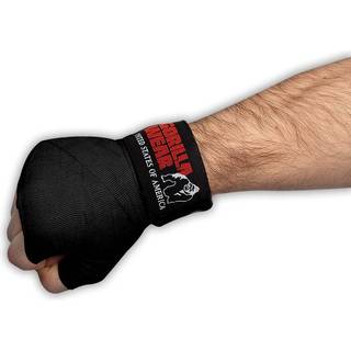 Gorilla Wear Boxing Hand Wraps, black, 3 m