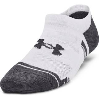 Under Armour Performance Tech Kids' 3-Pack No Show Socks White / White / Jet Gray S