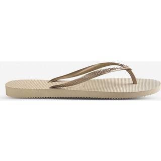 Slim Sandaler, Sand Grey/Light Golden, 33/34