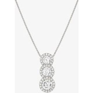 Nomination Seidivina Silver Triple White Halo Necklace - Adjustable