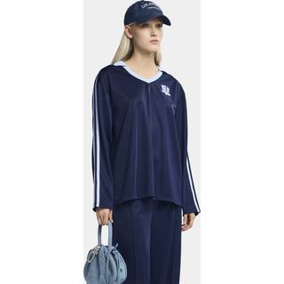 PIECES dame polo PCGRACE - Maritime Blue Cashmere blue stripe - S
