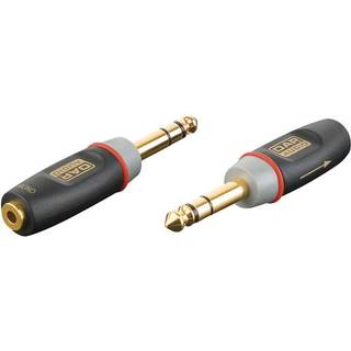 Jack 6,3 mm /Han stereo til Mini-jack/ Hun Stereo - inkl. 2x 10 kilo-Ohm modstande