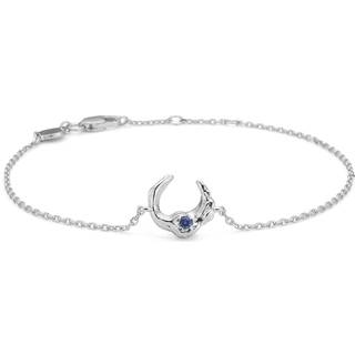 Studio Z Lunar armbånd i sølv med blå kubisk zirkon