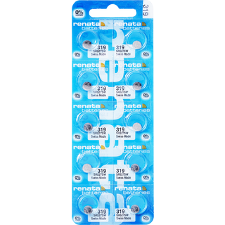 10 Stk. Renata 319 urbatteri (Low Drain)