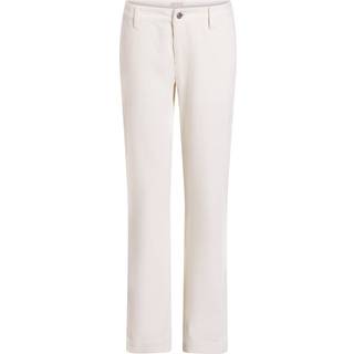 Corduroy Straight Trousers - White - 26NI
