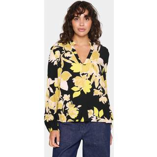 Saint Tropez Edasz Blouse Bluser 30513523 Black Burnished Florals (LARGE)