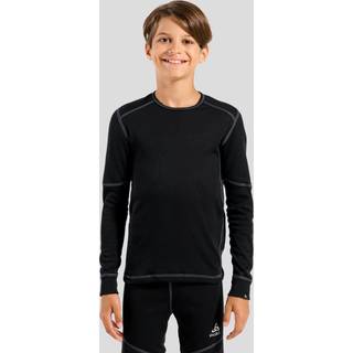 Odlo Kid's Base Layer Top Crew Neck L/S Active X-Warm Syntetisk undertøj Børn størrelse 164 farve sort