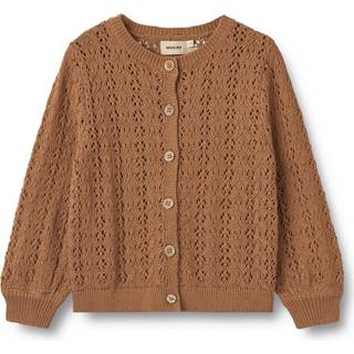 Wheat GOTS Celia Cardigan Caramel 128 cm  Brun  128 cm  kvinde