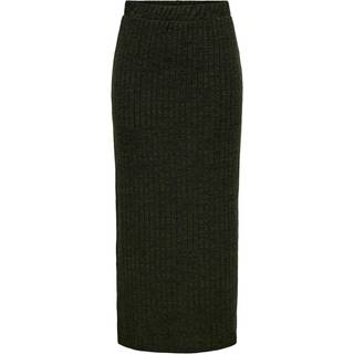 Inez Midi Rib Nederdel, Winter Moss, M