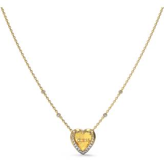 Guess JUBN04606JWYGT-U Damen-Halskette mit Herz Goldfarben Mon Amour