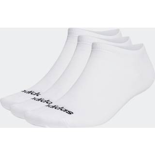 Tynde Linear Low-Cut sokker, 3 par - White / Black - 46-48