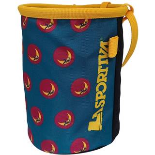 La Sportiva Climbing On The Moon Chalk Bag Turchese/giallo, OneSize