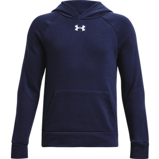 Under Armour Rival Fleece Boys' Hoodie Midnight Navy / White YXS (122 - 127 cm)