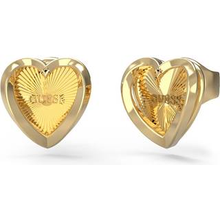 Guess JUBE04612JWYGT-U Damen-Ohrstecker Herz Mini Goldfarben
