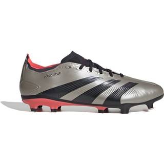 Predator League Laceless Firm Ground støvler - Platinum Metallic / Aurora Black / Turbo - 46