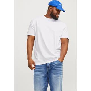 Plus Size Ensfarvet T-shirt