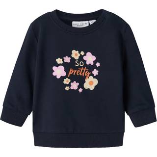NAME IT Baby Sweatshirt Vrillie Dark Sapphire Flowers