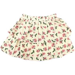 Sofie Schnoor Girls Nederdel Offwhite Flower - Str. 14y 164cm