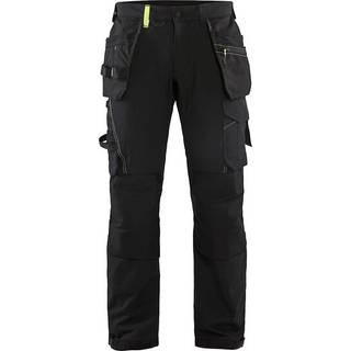 Blåkläder 1522 Håndværker Buks 4-vejs Stretch / Håndværker Arbejdsbuks 4-vejs Stretch - D88 - Sort/High Vis Gul