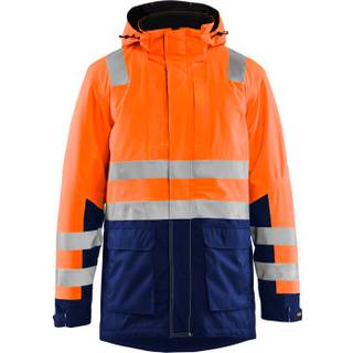 Blåkläder 4495 High Vis Vinter Parka / High Vis Vinter Parka - XL - High Vis Orange/Marineblå