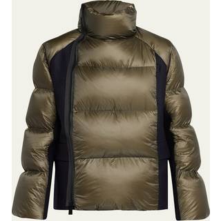 Sacai Wool-trimmed down jacket - green - L