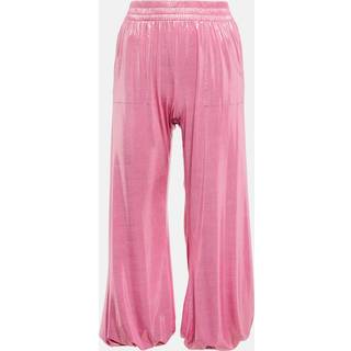 Norma Kamali Boyfriend lamÃ© pants - pink - XS