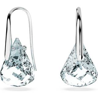 Lunar Drop-Ohrhänger, Blau, Rhodiniert