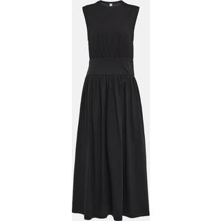 Toteme Cotton midi dress - black - M