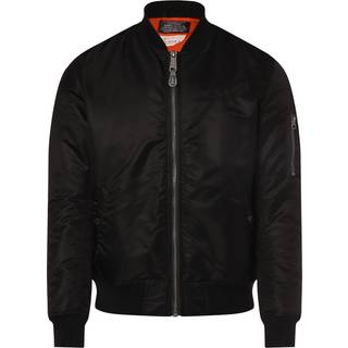 Schott Recycled Nylon MA-1 Bomberjakke Sort