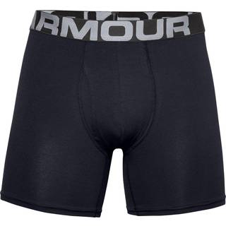 UA Charged Cotton 6inch 3-pack, Black