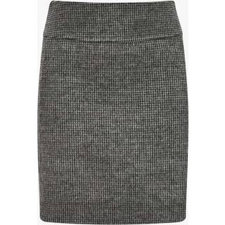 &#39;S Max Mara Stone houndstooth wool and mohair-blend miniskirt - black - L