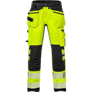 Fristads 2707 PLU Håndværkerbukser Bemærk, gul/sort Hi-Vis, gul/sort