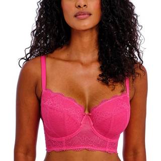 Freya Fancies Underwire Longline Bra - Shocking Pink - H 75