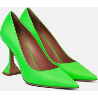 Amina Muaddi Ami leather pumps - green - EU 37