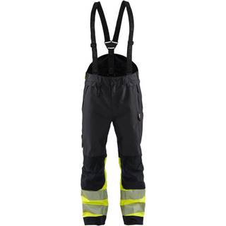 Blåkläder 1877 High Vis Skalbuks / High Vis Skalbuks - 4XL - Sort/High Vis Gul