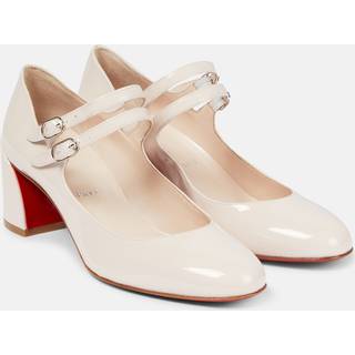 Christian Louboutin Miss Jane patent leather pumps - white - EU 41