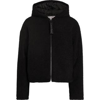 Relaxed Sherpa Padded Jacket - Black - XXS