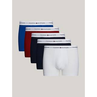 Tommy Hilfiger 5-pak Signature Cotton Essential Trunk - Blue/Red - Large * Kampagne *