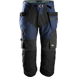 Snickers 6905 flexiwork, piratbukser+ med hylsterlommer navy/sort 88