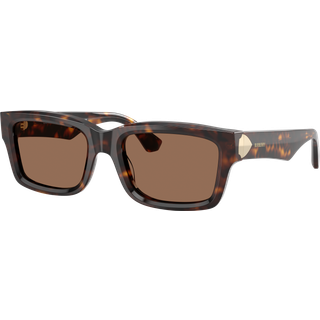 Burberry Kvinde BE4443 300273 Solbriller Acetat Brun Brun Firkantet Normal