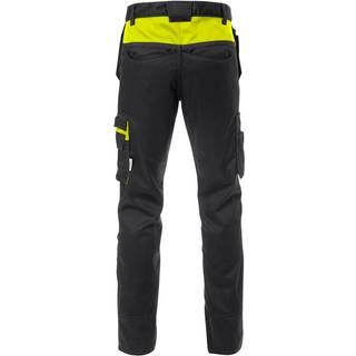 Fristads 131123 Håndværker bukser 2595 STFP / Håndværkerbukser / Arbejdsbukser Sort/Hi-Vis gul C60