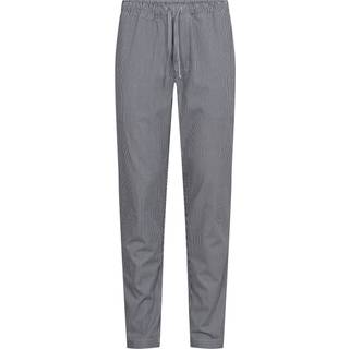 Navy stribet bambus natbukser, L