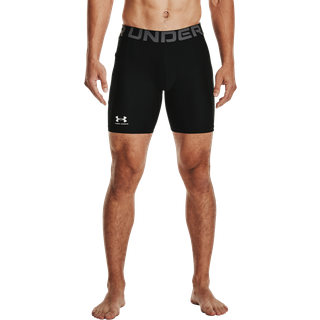 HeatGear® Men's 6" Compression Shorts Black / White 4XL